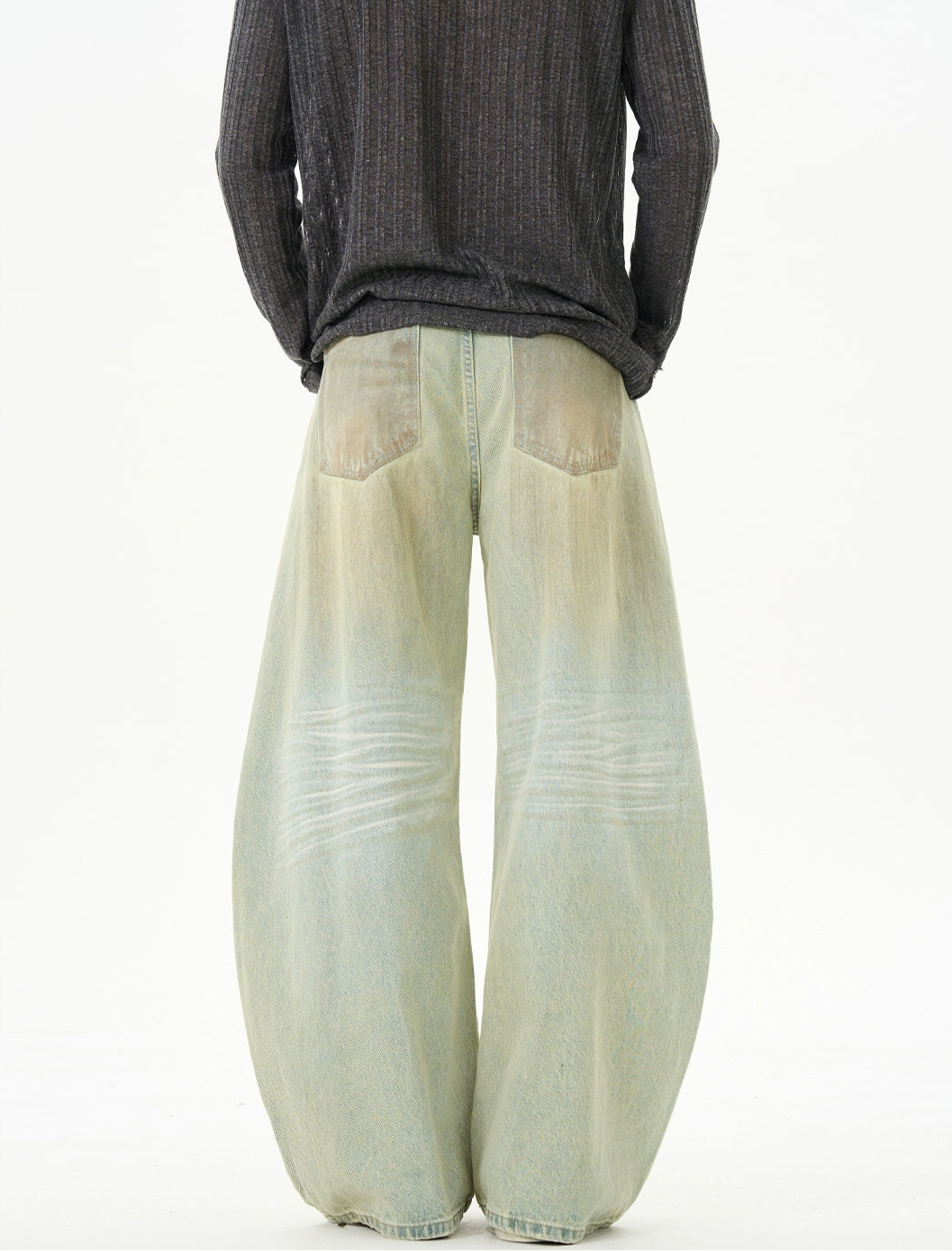 TJ10066 Baggy Dirty Washed Jeans