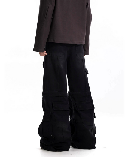 TJ10056 Baggy Cargo Trousers/ Dual Mode
