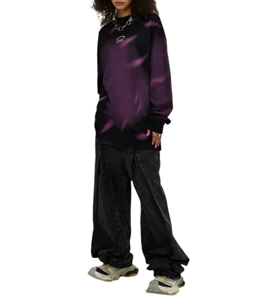 TLS117 Oversized long sleeve/ Nebula Drift