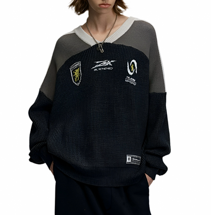 HS10008 Oversized Knitted Sweater/ Pro Circuit