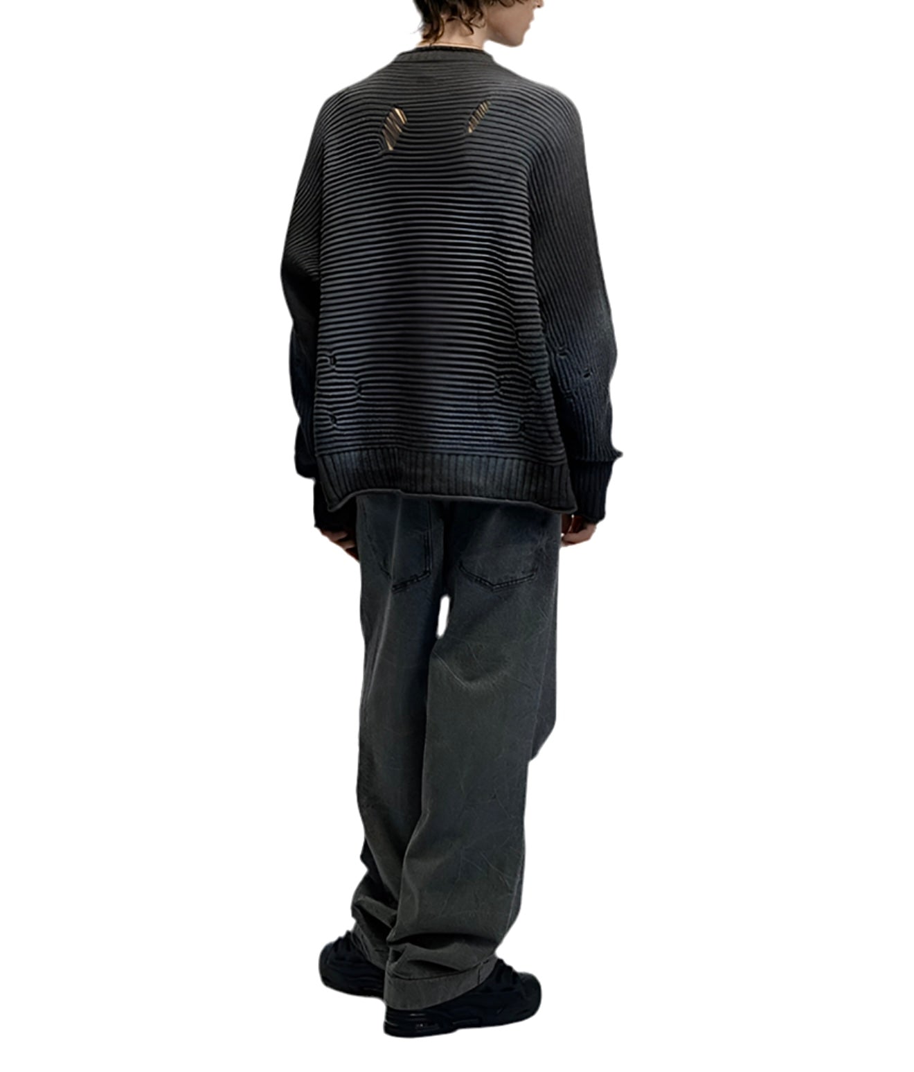 HS10002 Oversized knitted Sweater/ Slouchy Heritage