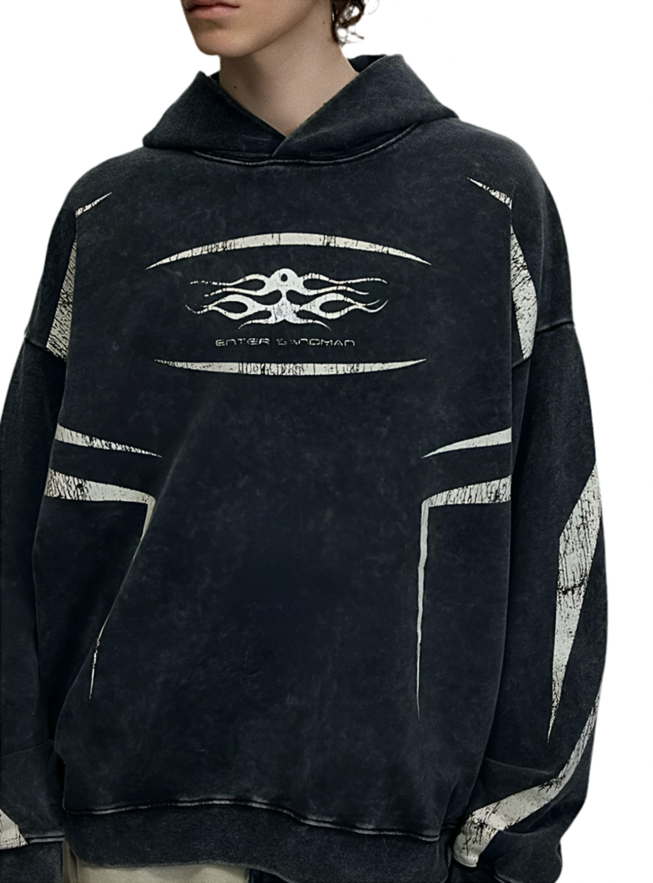 HS10004 Oversized Hoodie/ Midnight Surge