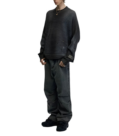HS10002 Oversized knitted Sweater/ Slouchy Heritage