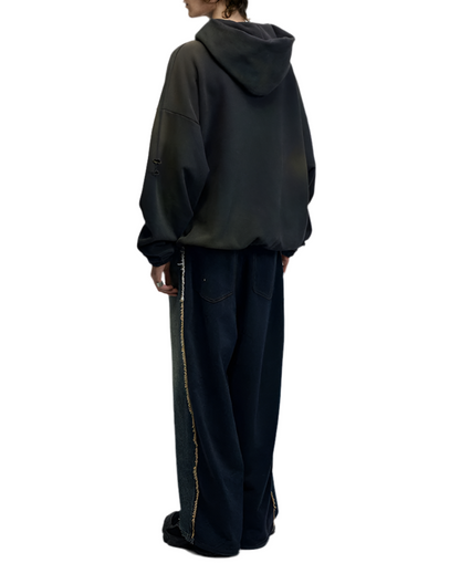 HS10001 Oversized hoodie/ Rust Wash Camo Game