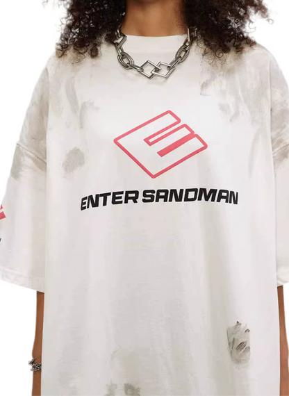 TLS118 Oversized tee/ Grunge Sandman