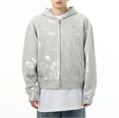 HS10015 Oversized hoodie/ Metallic Fade