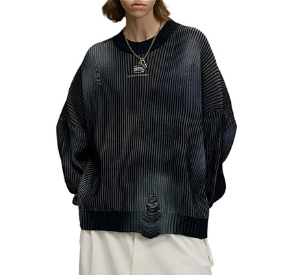HS10017 Oversized knitted sweater/ Worn-In Wave