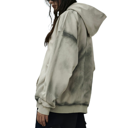HS10022 Oversized hoodie/ Grunge Reflection