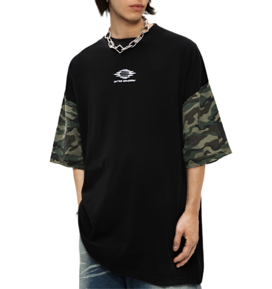 TLS104 Oversized tee/ Urban Camouflage