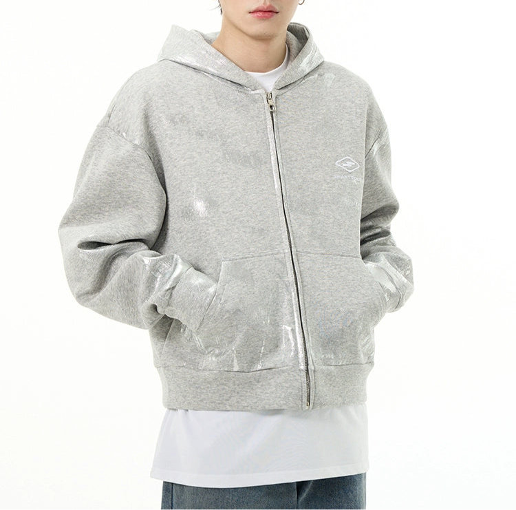 HS10015 Oversized hoodie/ Metallic Fade