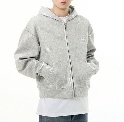 HS10015 Oversized hoodie/ Metallic Fade