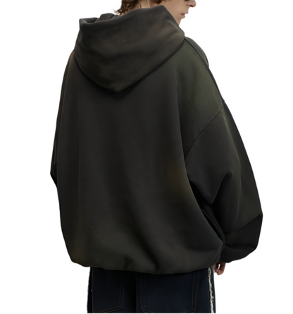 HS10001 Oversized hoodie/ Rust Wash Camo Game