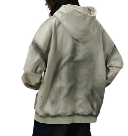 HS10022 Oversized hoodie/ Grunge Reflection