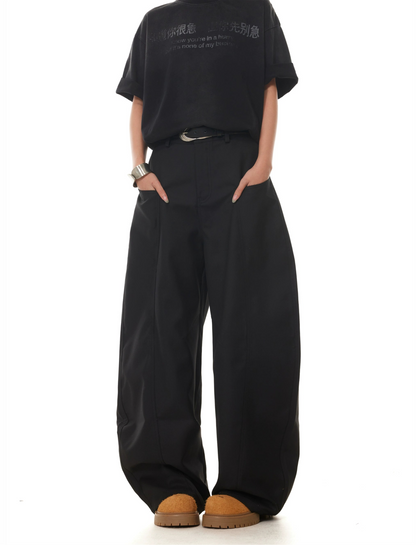 TJ10130 Haute Couture Baggy Wide-Leg Trousers