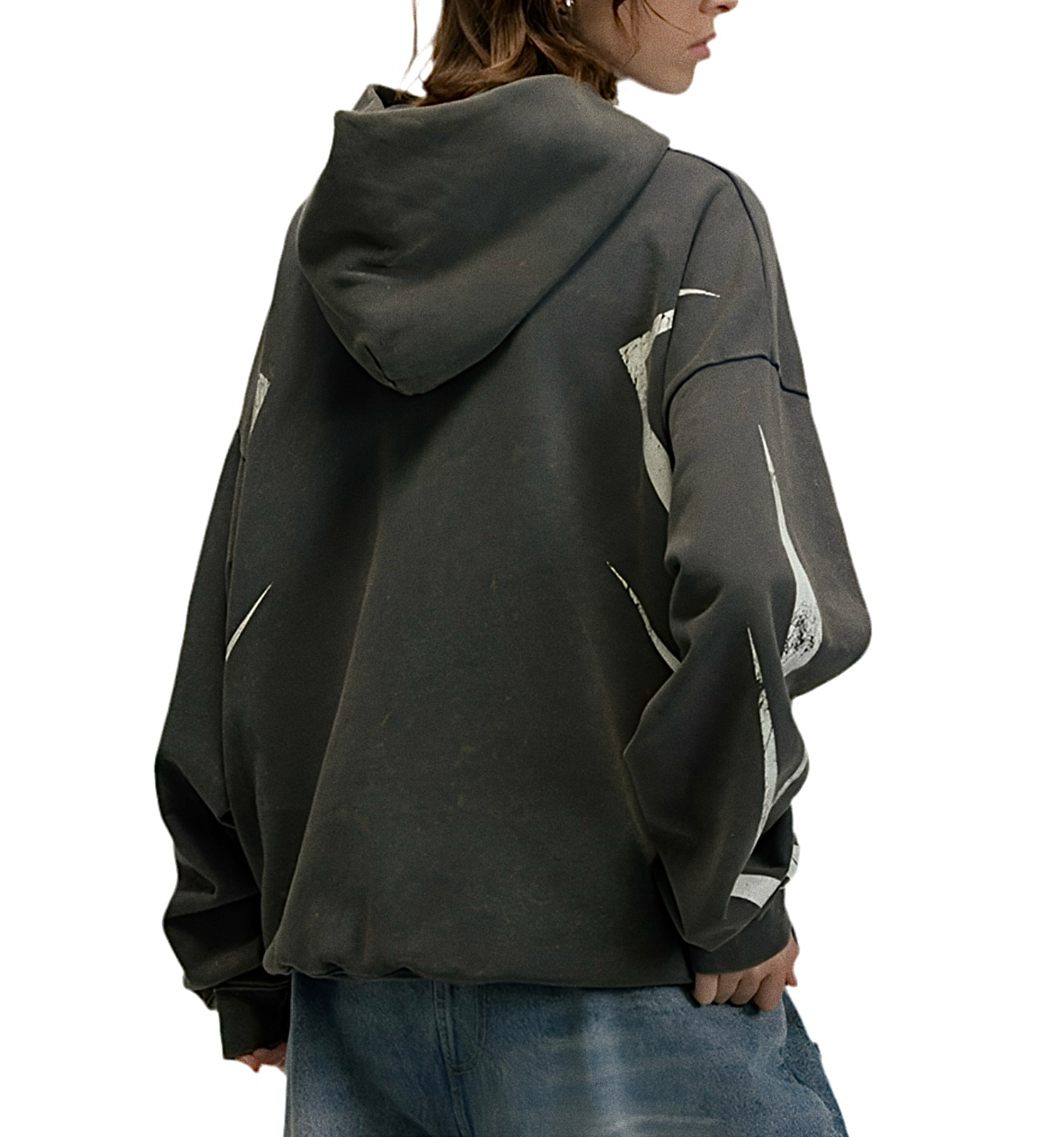 HS10004 Oversized Hoodie/ Midnight Surge