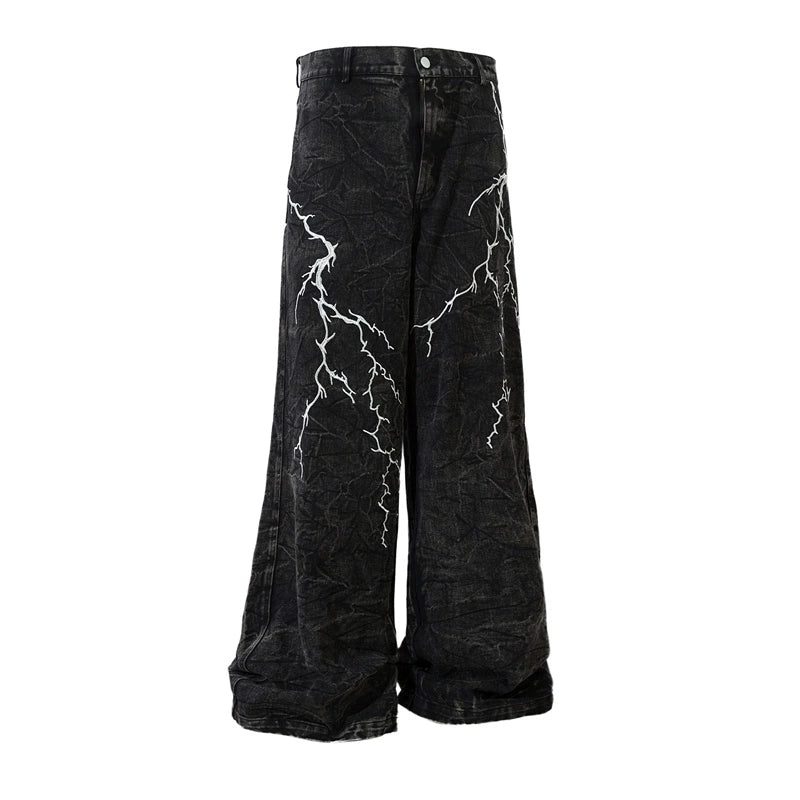 TJ10053 Baggy Jeans/ Lightning