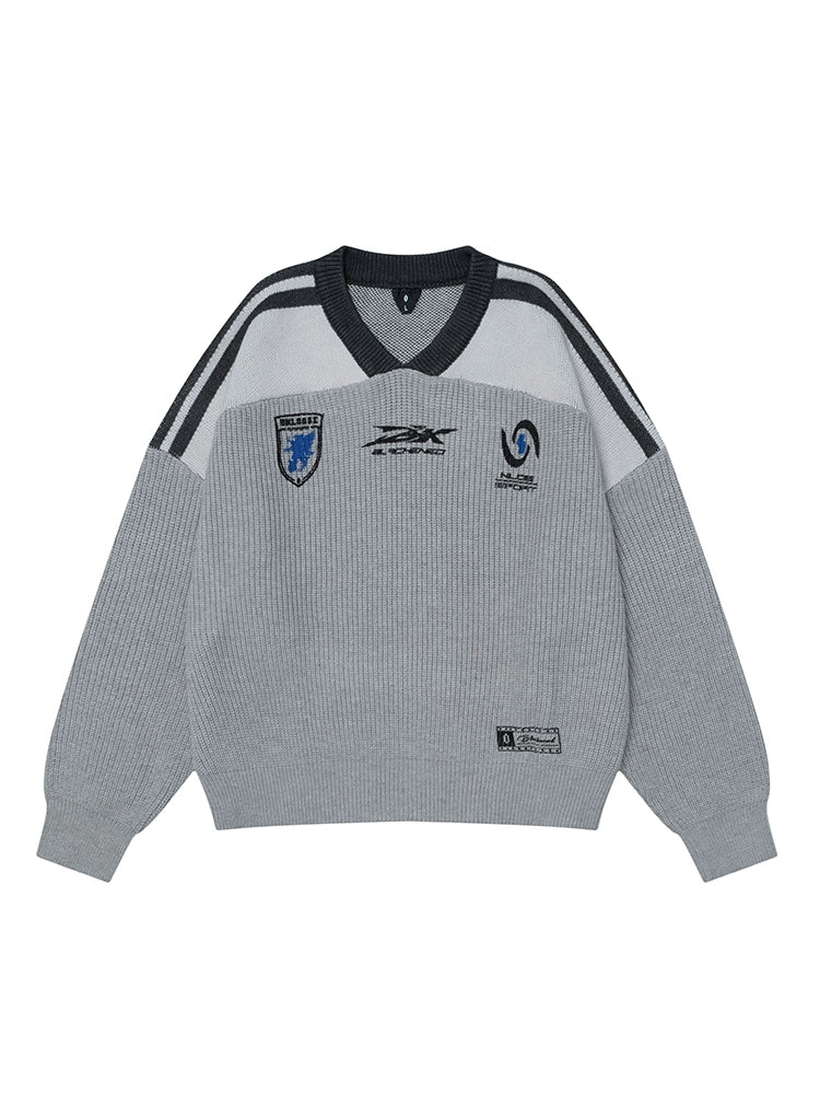 HS10008 Oversized Knitted Sweater/ Pro Circuit