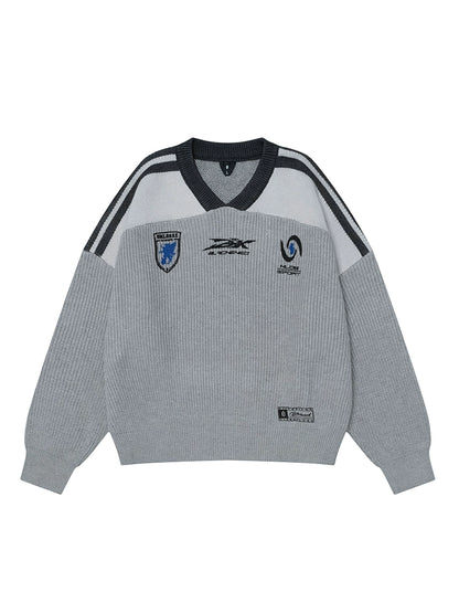 HS10008 Oversized Knitted Sweater/ Pro Circuit