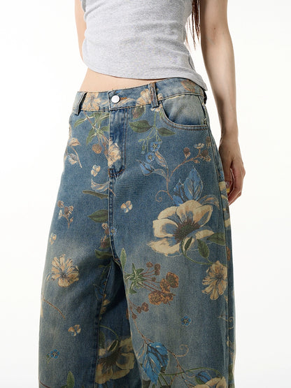TJ10045 Baggy Jeans/ Bloom