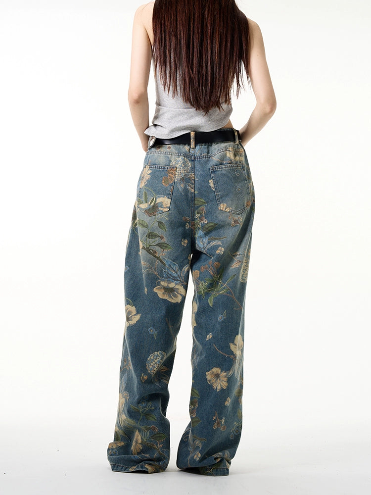 TJ10045 Baggy Jeans/ Bloom