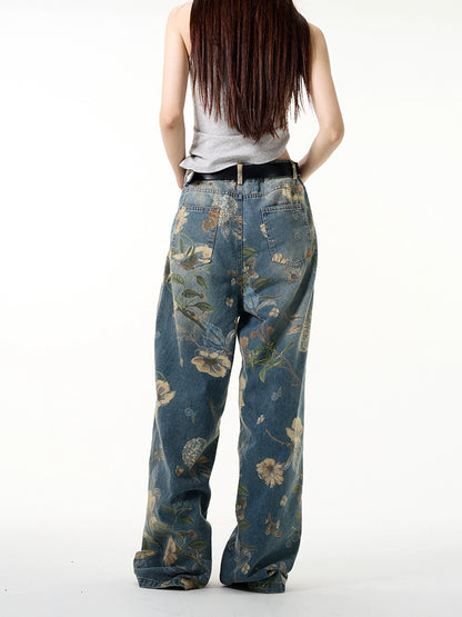 TJ10045 Baggy Jeans/ Bloom