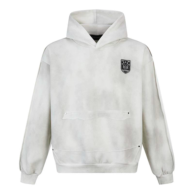 HS10029 Oversized hoodie/ Dirty Embroidered Badge