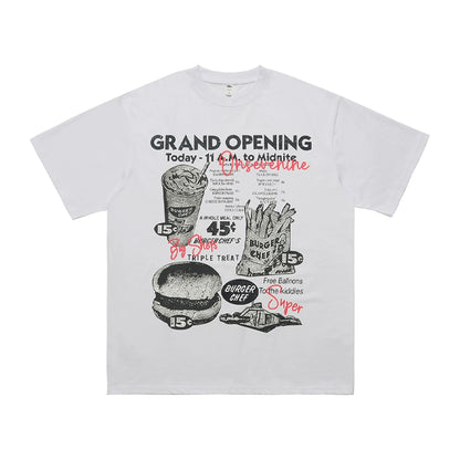 TLS130 Oversized tee/ Fast Food Menu