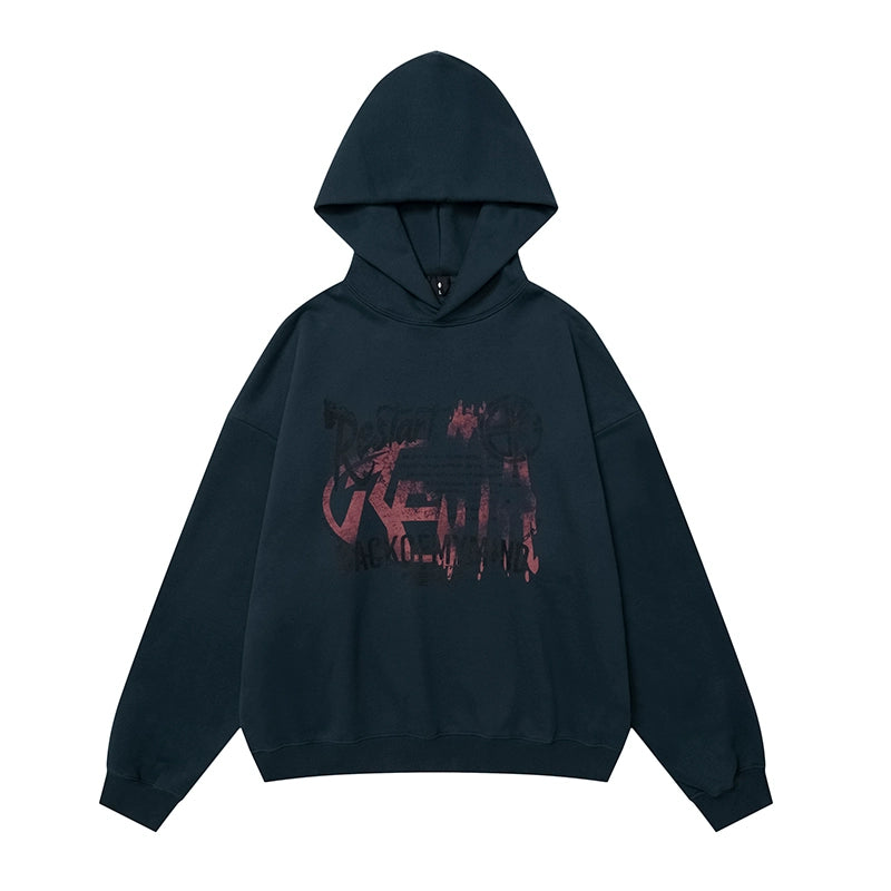 HS10011 Oversized Hoodie/ Mindscape Graffiti