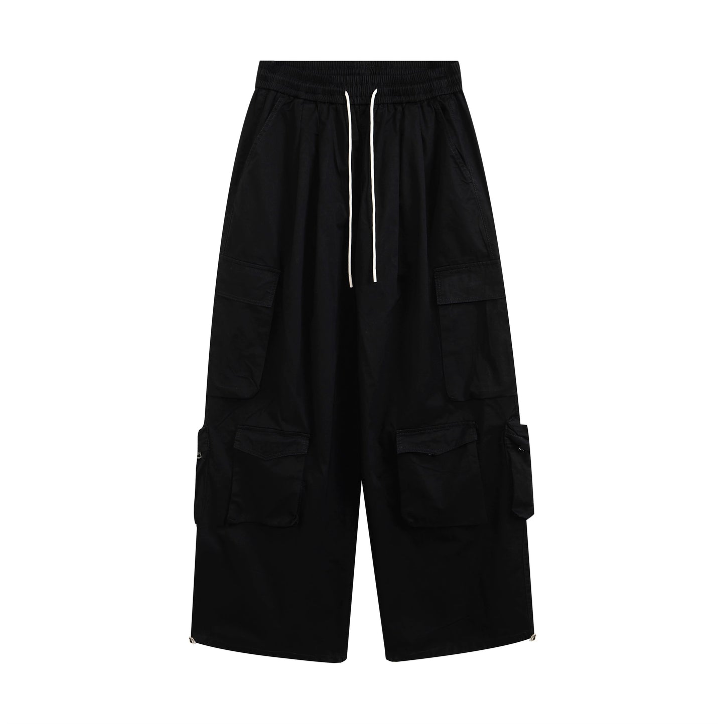 TJ10131 Multi-Pocket Wide-Leg Cargo Pants