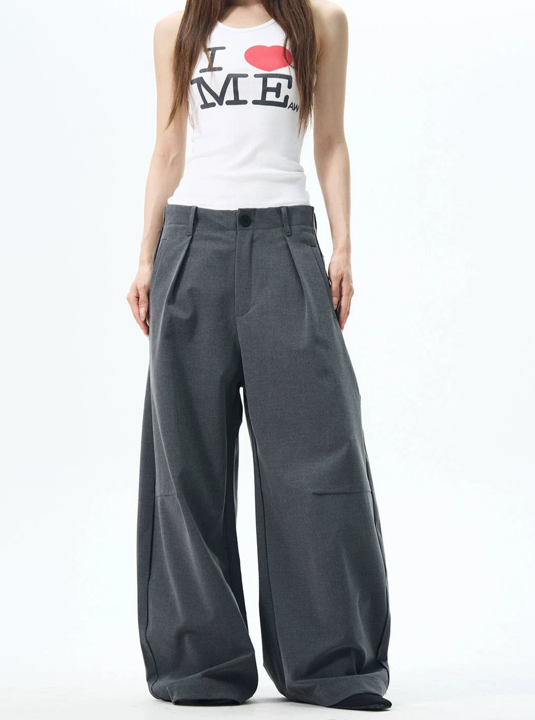 TJ10125 Pleated Scimitar Pants