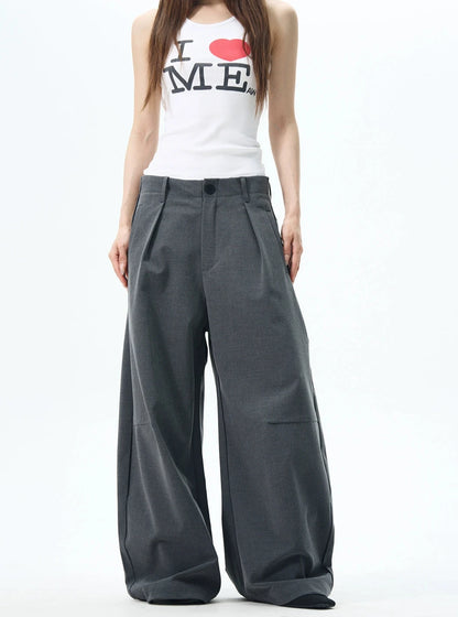 TJ10125 Pleated Scimitar Pants