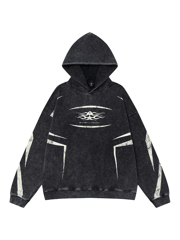 HS10004 Oversized Hoodie/ Midnight Surge