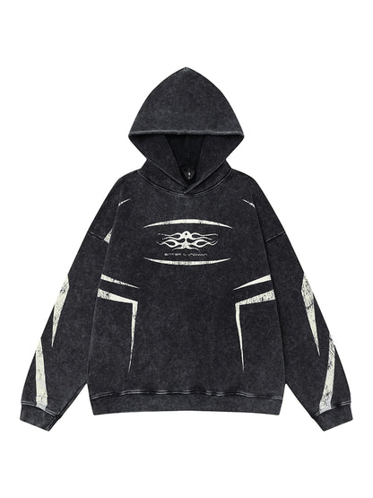 HS10004 Oversized Hoodie/ Midnight Surge