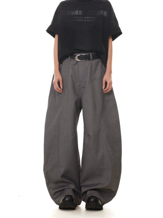TJ10130 Haute Couture Baggy Wide-Leg Trousers