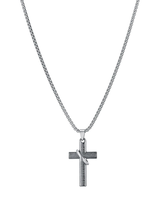 Cross pendant titanium steel men's necklace men's fashion accessories high-end men's fashion brand versatile hip-hop chain