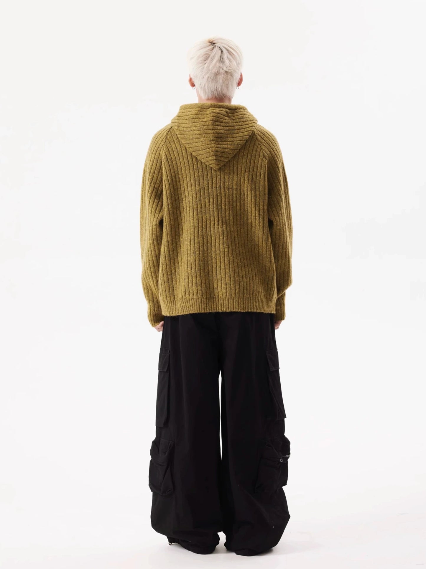 TJ10131 Multi-Pocket Wide-Leg Cargo Pants