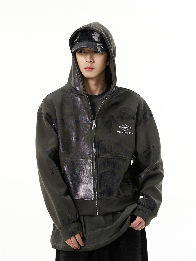 HS10015 Oversized hoodie/ Metallic Fade