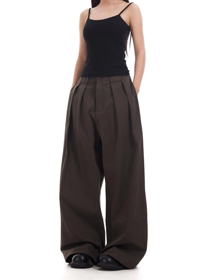 TJ10129 Looseleaf Double Pleated Scimitar Trousers