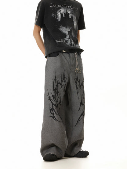TJ10113 Baggy Grim Crest Trousers
