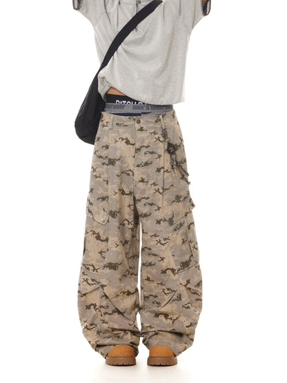 TJ10132 Baggy Desert Camouflage Cargo Pants