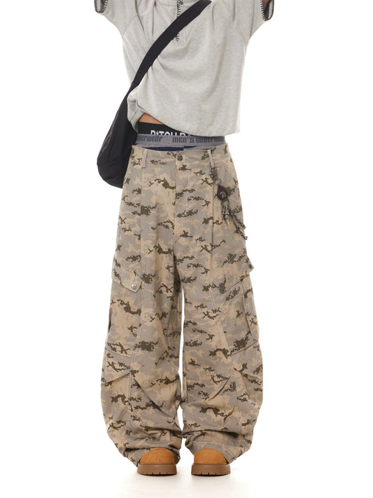TJ10132 Baggy Desert Camouflage Cargo Pants