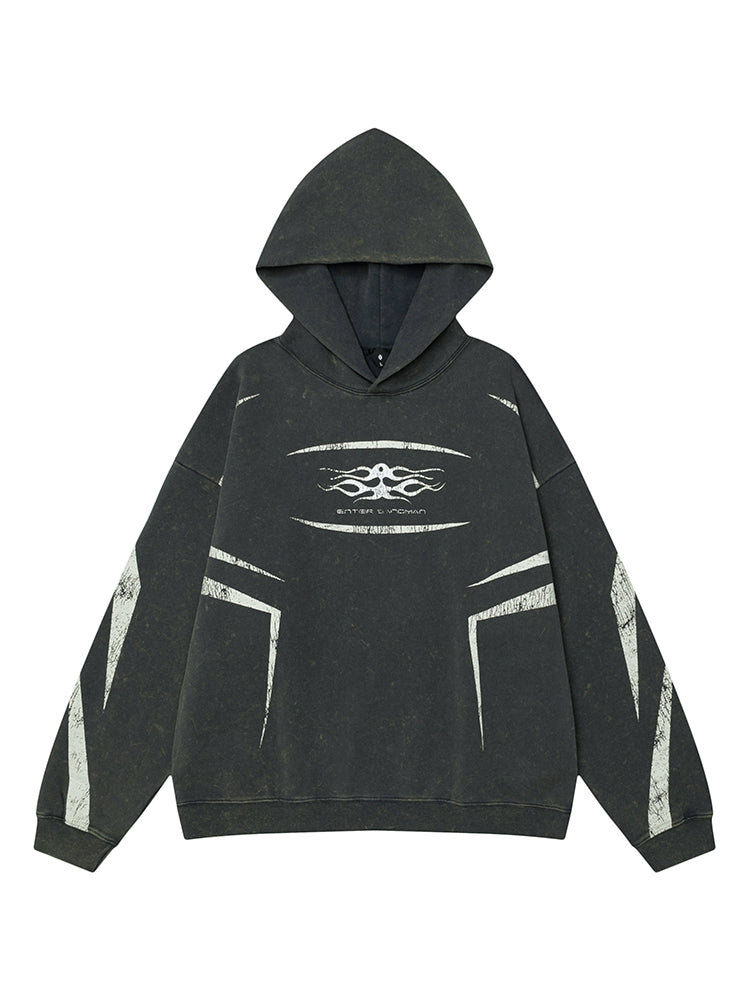 HS10004 Oversized Hoodie/ Midnight Surge