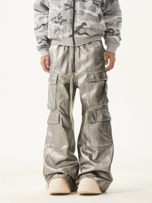 TJ10052 Baggy Cargo Trousers/ Silver Haze