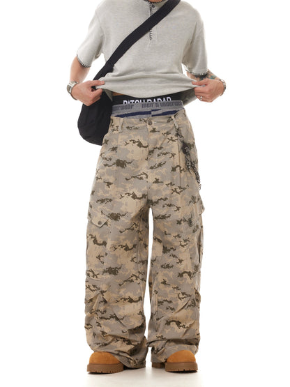 TJ10132 Baggy Desert Camouflage Cargo Pants