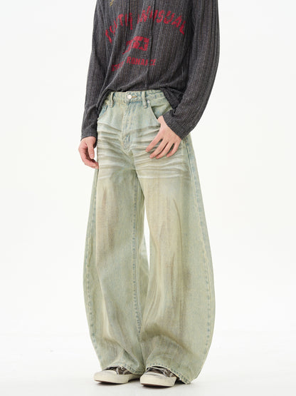 TJ10066 Baggy Dirty Washed Jeans