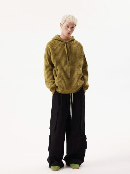TJ10131 Multi-Pocket Wide-Leg Cargo Pants