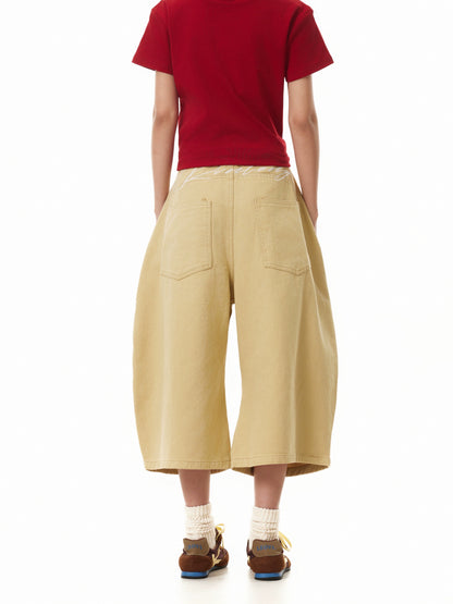 TJ10123 Deconstructed Scimitar Cropped Shorts