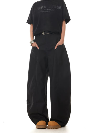 TJ10130 Haute Couture Baggy Wide-Leg Trousers