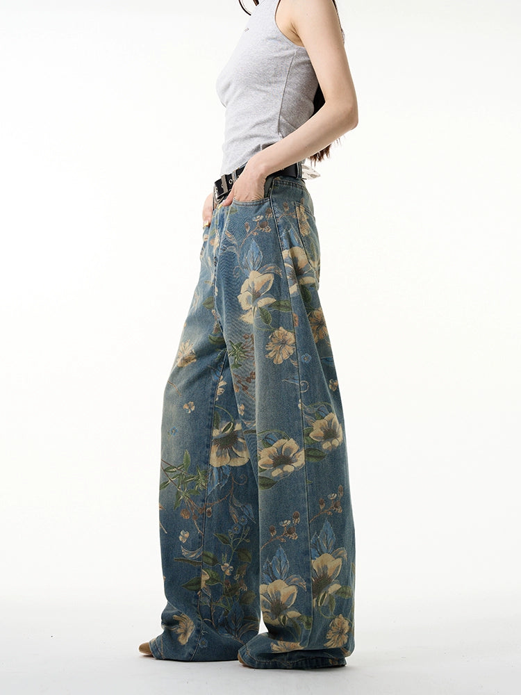 TJ10045 Baggy Jeans/ Bloom