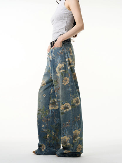 TJ10045 Baggy Jeans/ Bloom